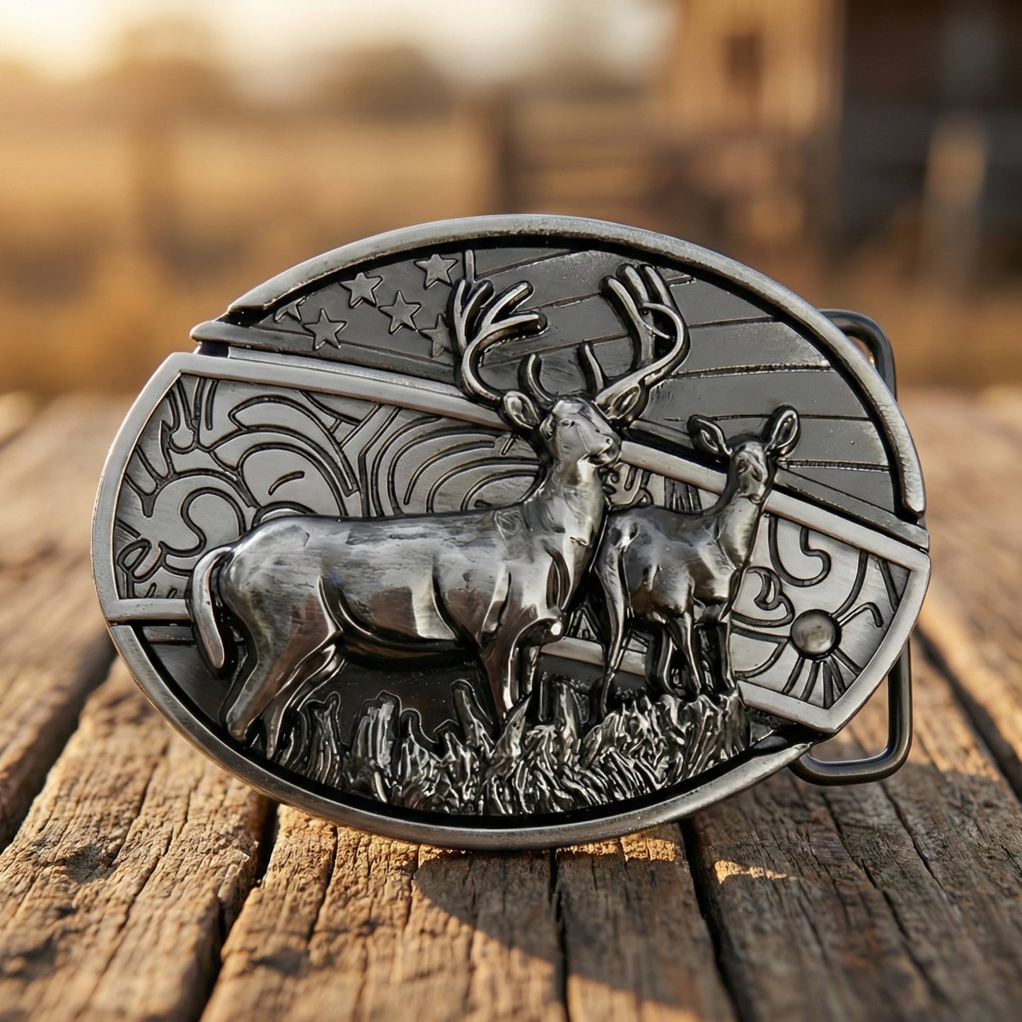 Pocket Knife Buckle (Elk)
