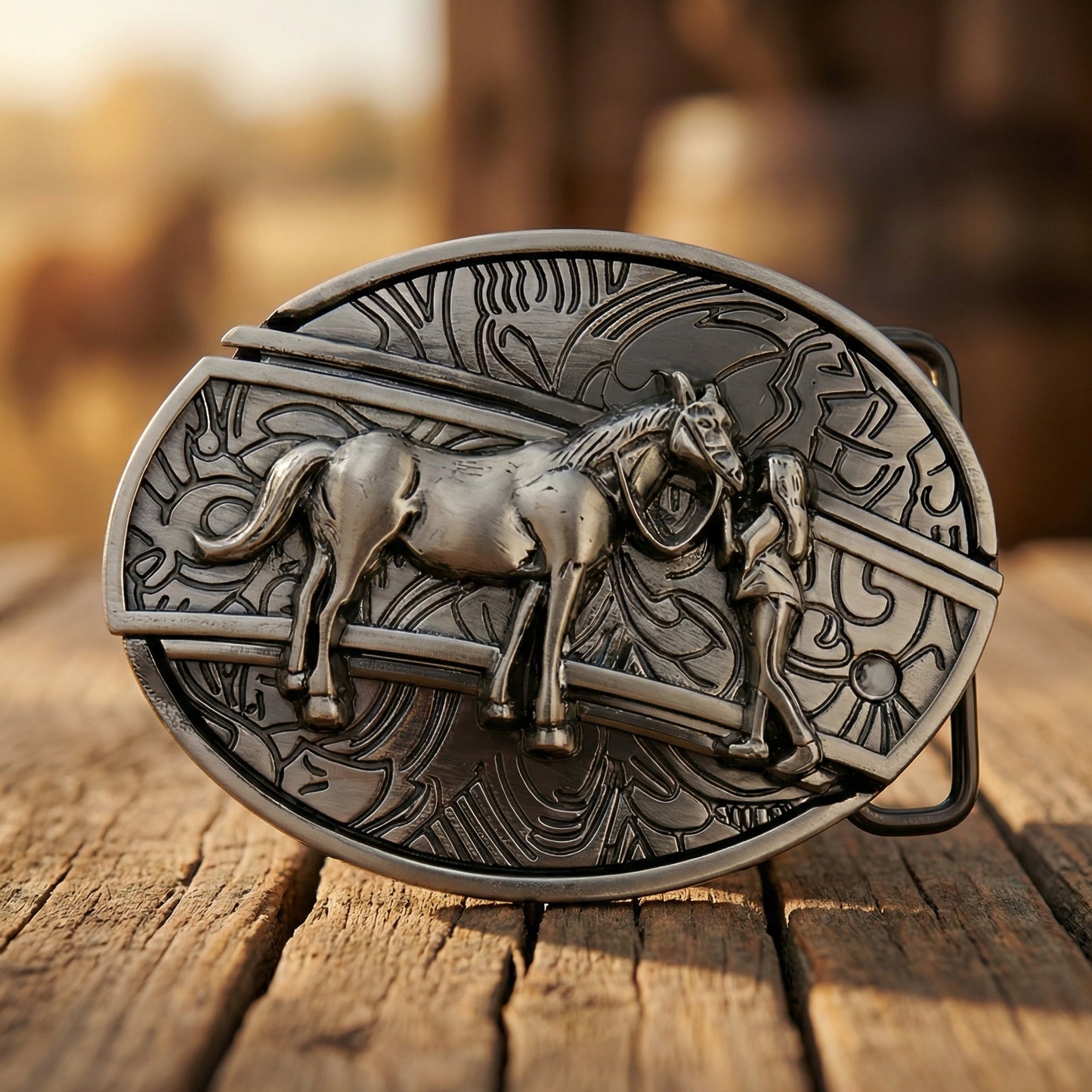 Pocket Knife Buckle (Horse)