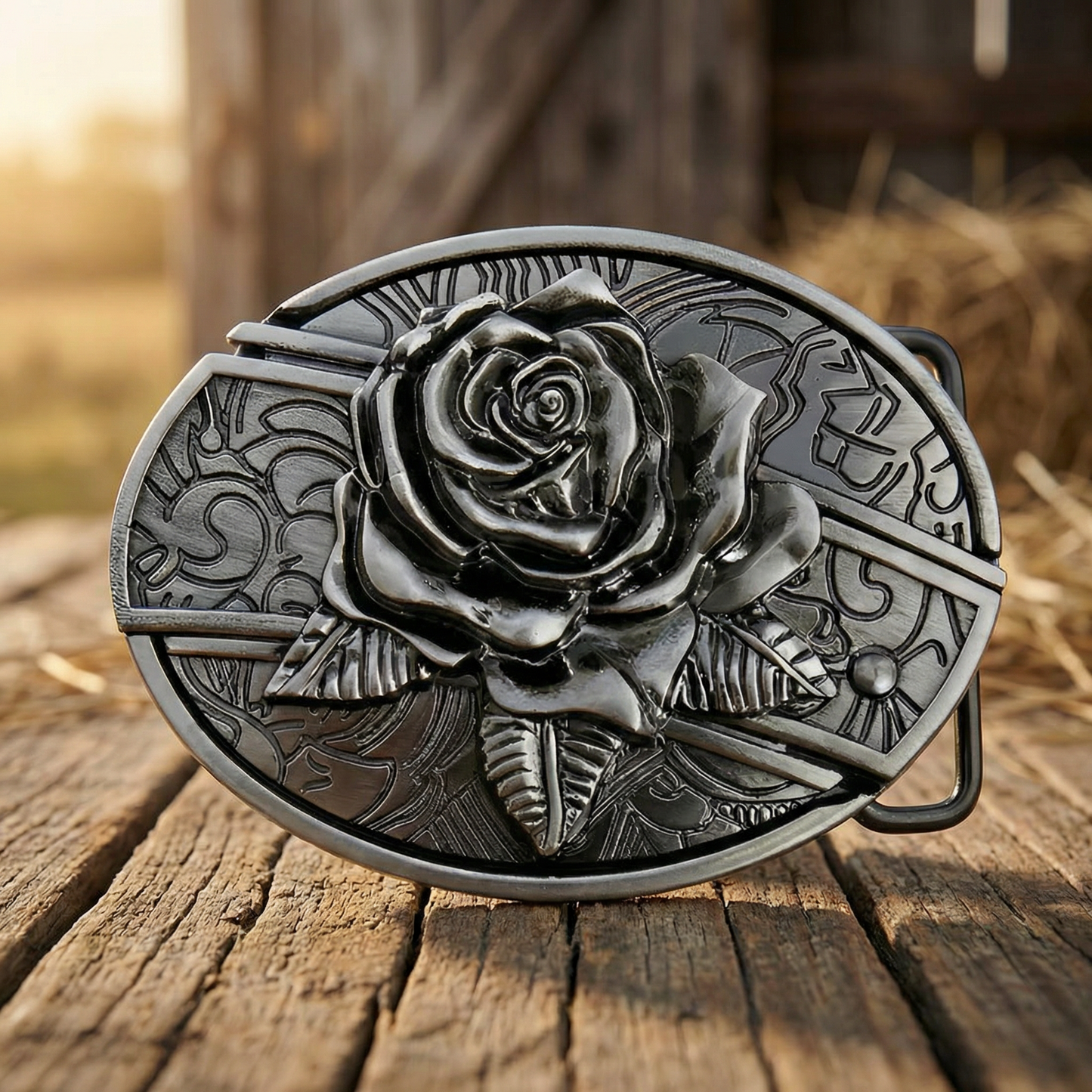 Pocket Knife Buckle (Rose)